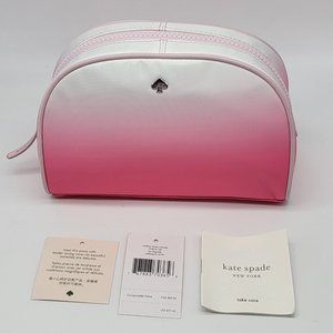 Kate Spade Jae Degrade Medium Dome Cosmetic Case Radiant Pink